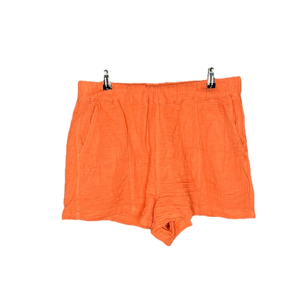 Madewell Shorts Womens‎ Medium Pink Red Textured Cotton Pockets Style NA187 SU22